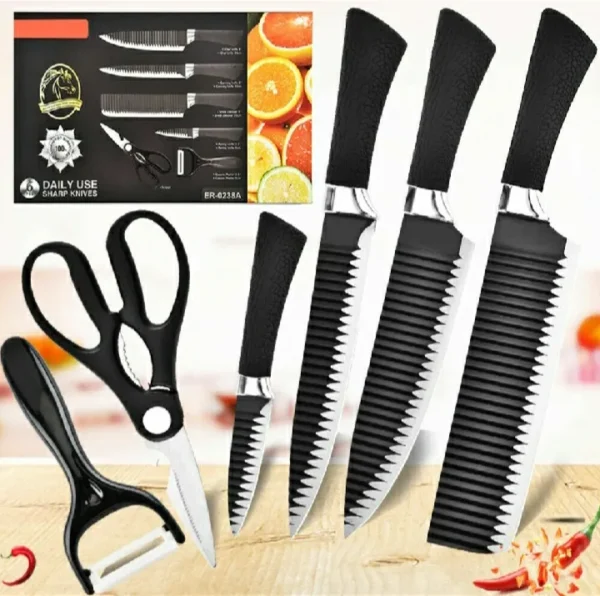 ,,Stainless Steel Zepter knife 6 Pcs Set ( Chaku Set )