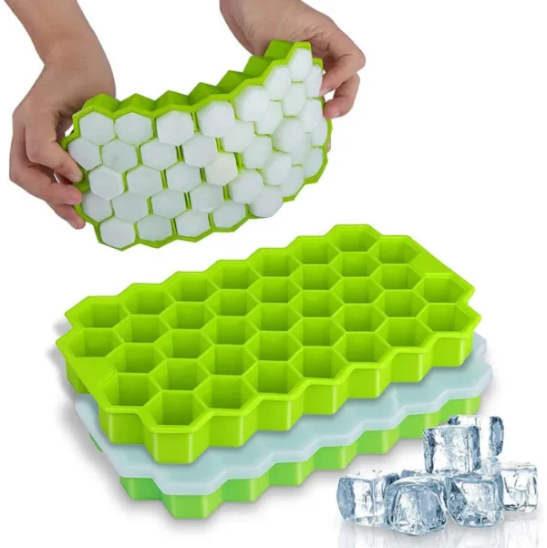 Sf941f27616714973b3164ad03f68b800m.jpg_2200x2200q80.jpg_ ,..Ice Maker Silicone ice cube tray with lids Food Grade