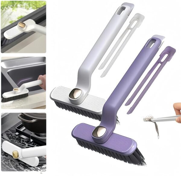 .Multifunctional crevice cleaning brush