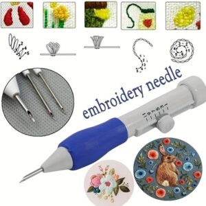 Magic Embroidery Punch Needle 3 Sizes Adjustable  Stitching Kit
