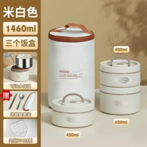 ,3 Layer Lunch Box Set with Insulated Bag